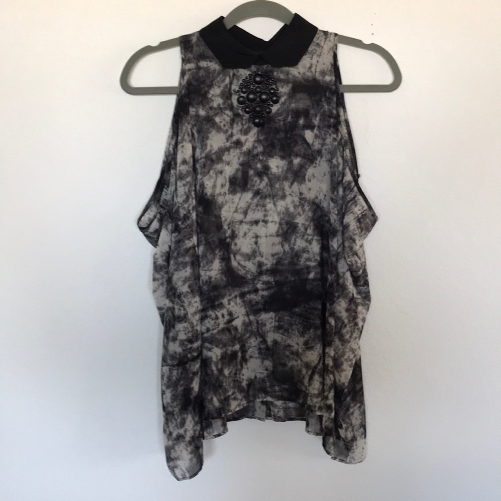 Flowing top with embellishment
